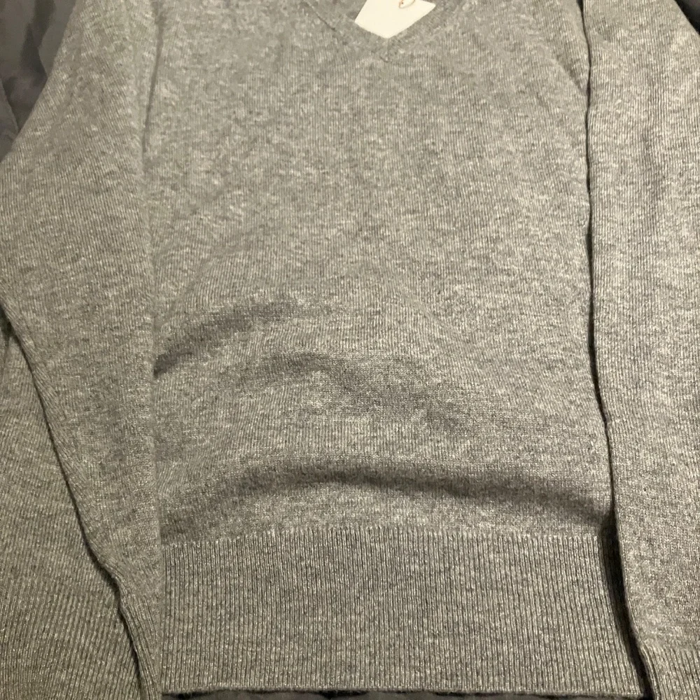 Quince Mongolian cashmere v-neck sweater gray women’s XL new with tags - Picture 4 of 6